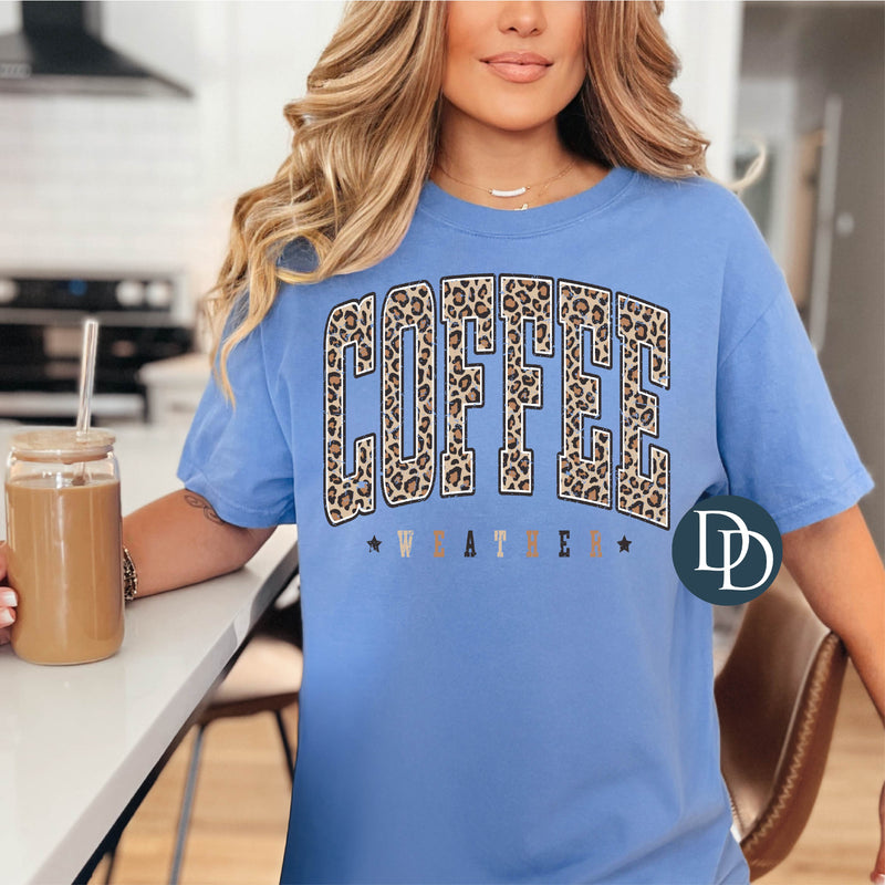 Leopard Coffee Weather *DTF Transfer*