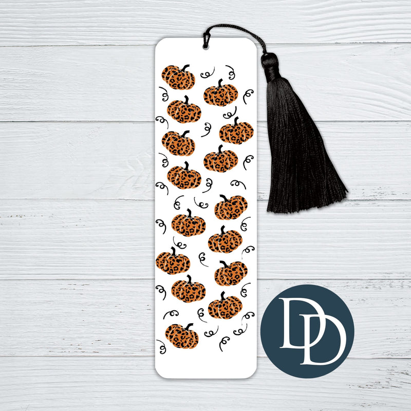Leopard Print Pumpkin Swirls *UV DTF Bookmark Decal*
