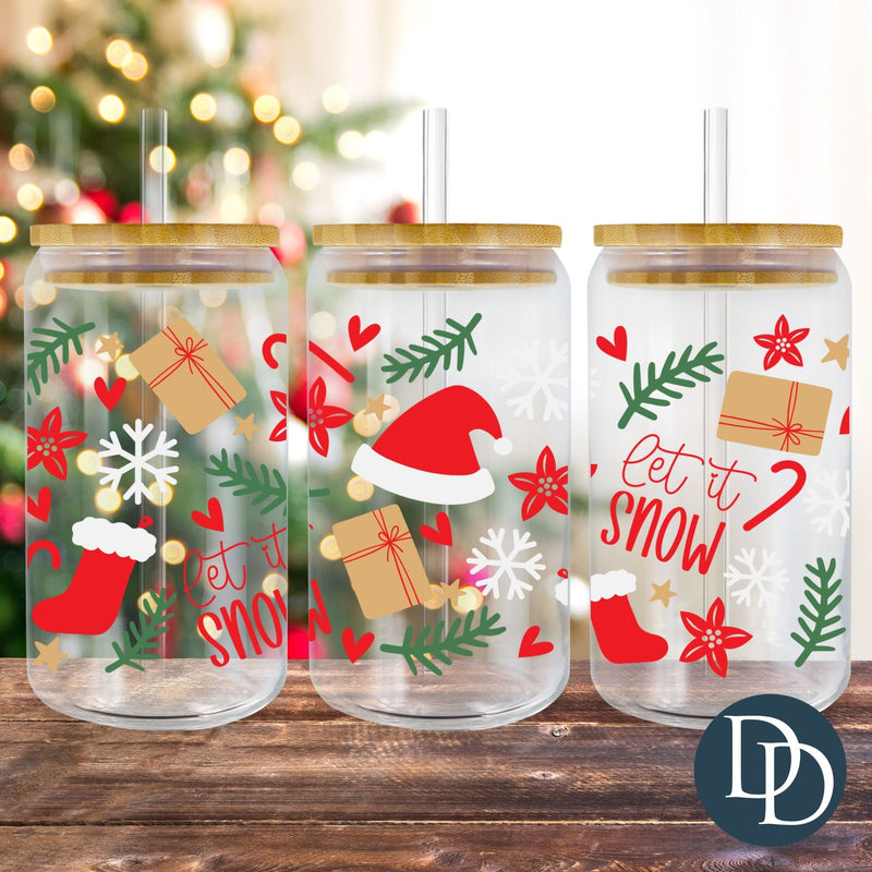 Let It Snow UV DTF Cup Wrap