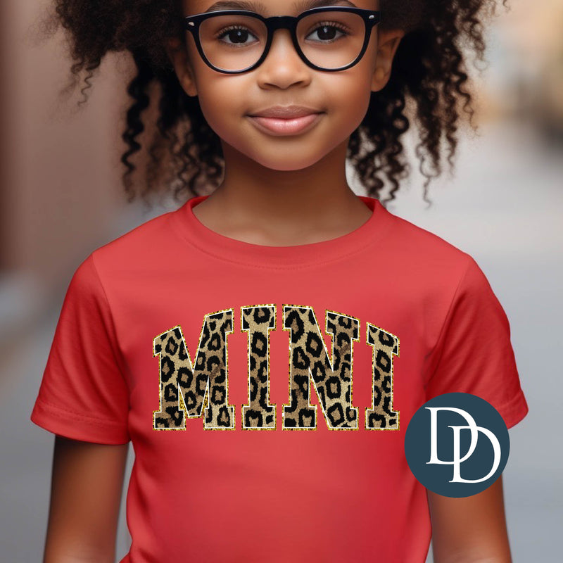 MINI Faux Chenille Leopard Glitter *DTF Transfer*