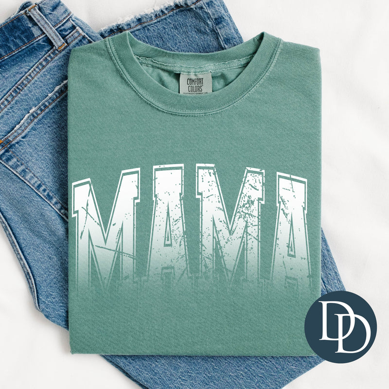 Mama Halftone Fade (White Ink) *Screen Print Transfer*