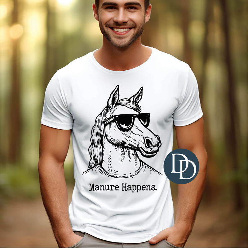 OVERSIZED Manure Happens *DTF Transfer*