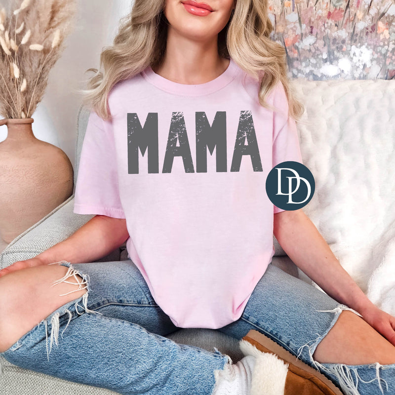 Matching Mama's Boy Distressed Smile *DTF Transfer*