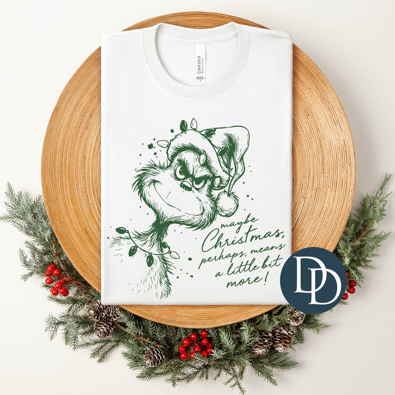 Maybe Christmas Grnch Head *DTF Transfer*
