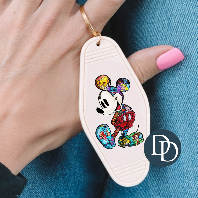 Mick Mouse Collage *Motel Keychain UV DTF Decal*