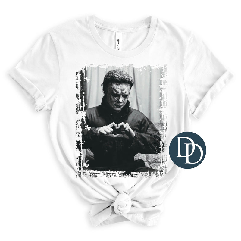 OVERSIZED Mike M Heart Hand Distressed *DTF Transfer*