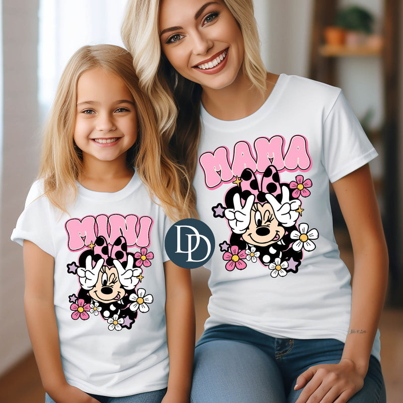 Mini Floral Mini Mouse *DTF Transfer*