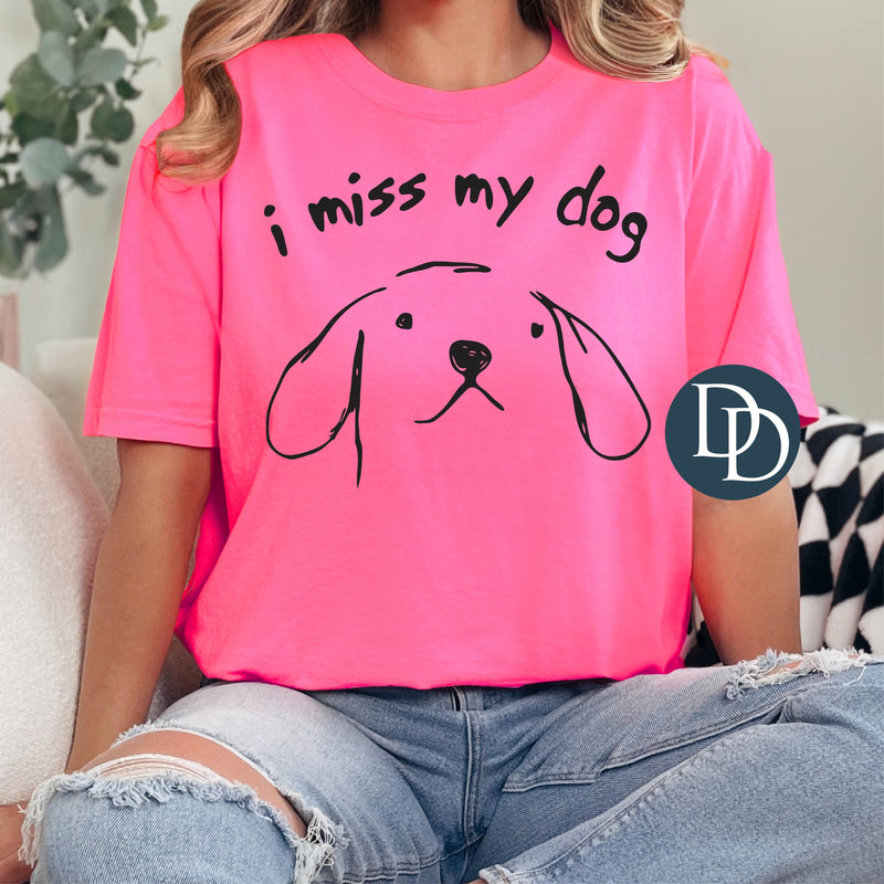Miss My Dog Sketch *DTF Transfer*