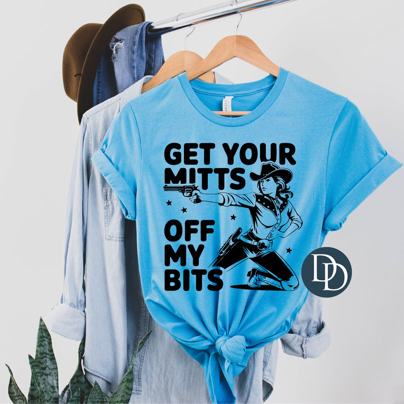 Mitts Off My Bits (Black Ink) *Screen Print Transfer*