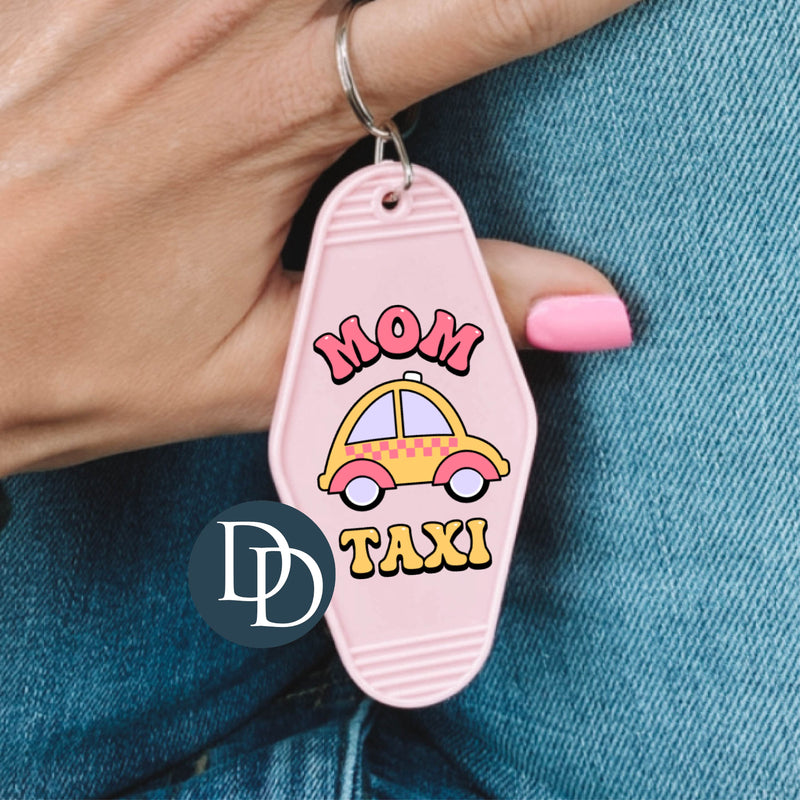 Mom Taxi *Motel Keychain UV DTF Decal*