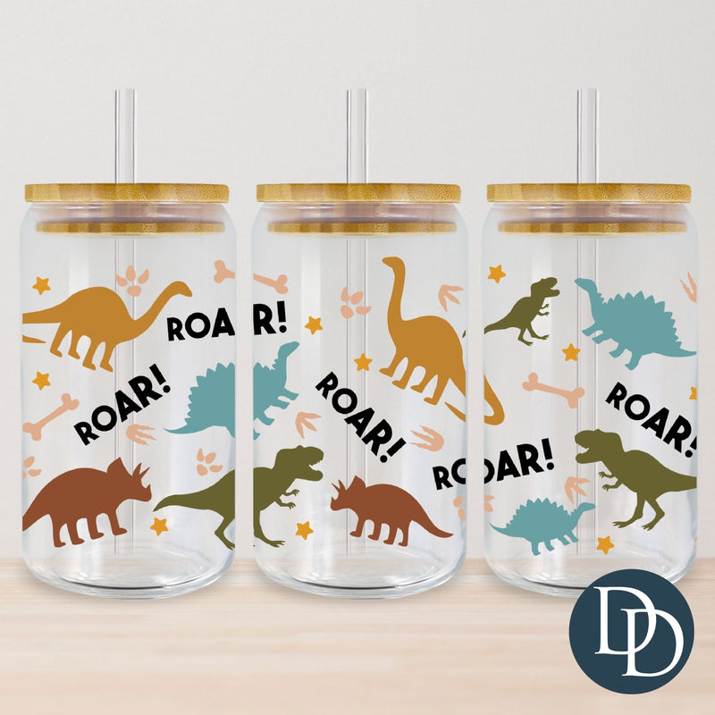 Multi Dino Bones *UV DTF Cup Wrap*