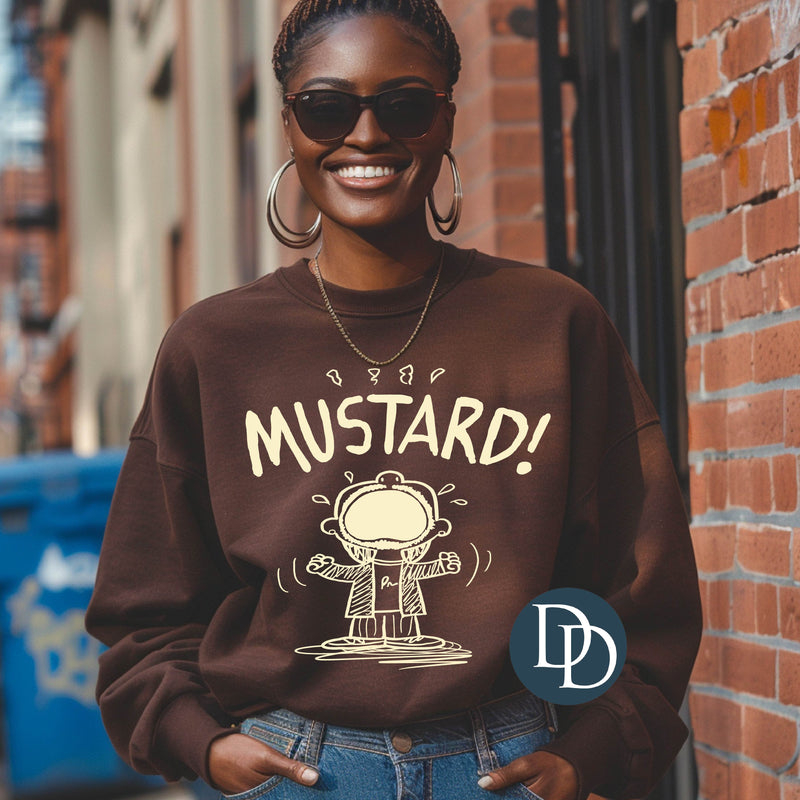 Mustard (Cream Ink) *Screen Print Transfer*