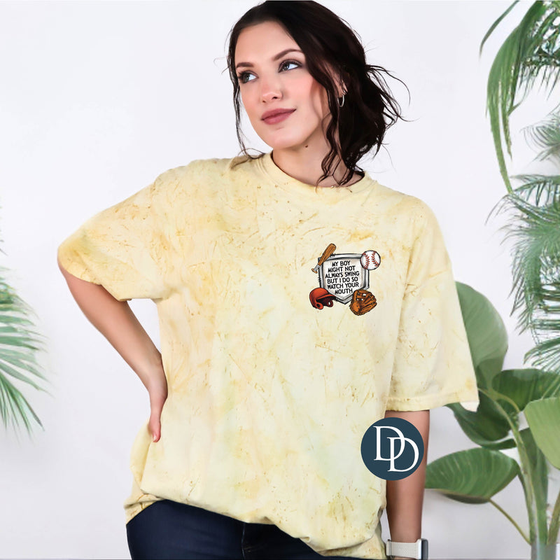 My Boy Might Not Always Swing W/BASE *DTF Transfer*