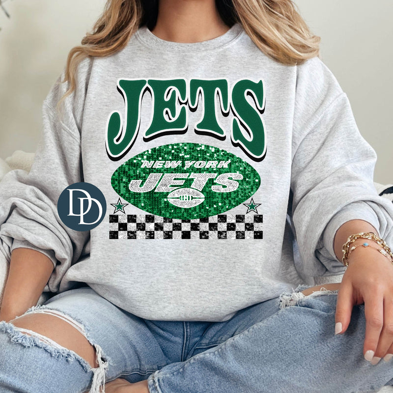 NYJ Glitter *DTF Transfer*