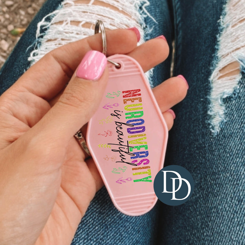 Neurodiversity Is Beautiful *Motel Keychain UV DTF Decal*