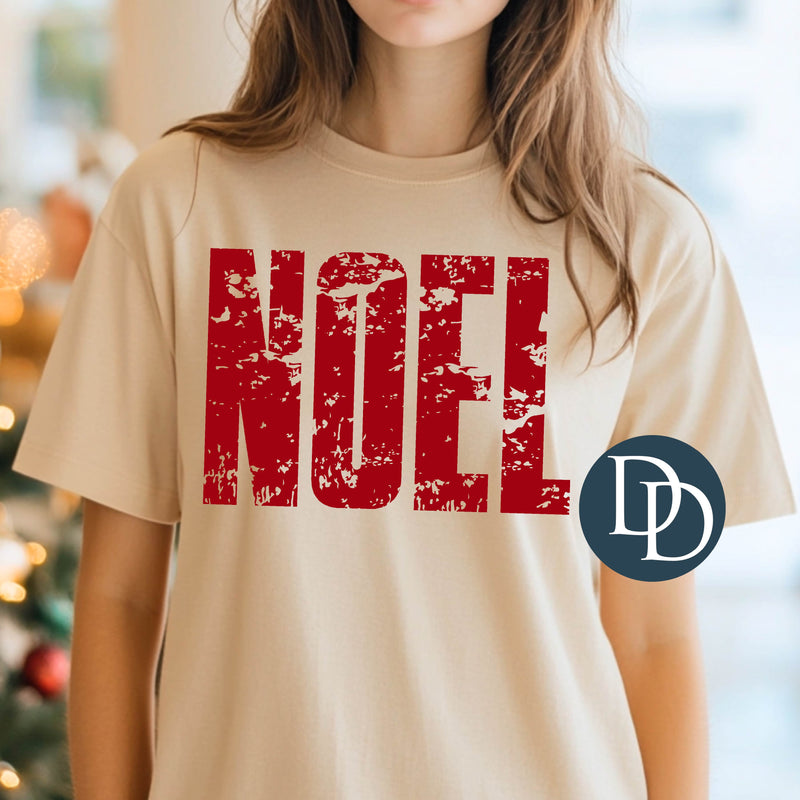 Noel Distressed Block *DTF Transfer*