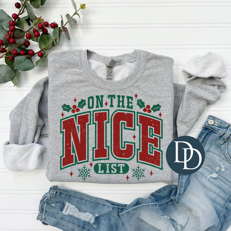 On The Nice List Holly *DTF Transfer*