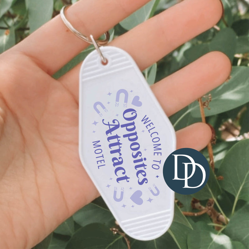 Opposites Attract Motel *Motel Keychain UV DTF Decal*