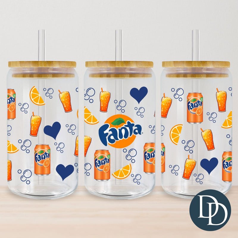 Orange Fanta Can Cups *UV DTF Cup Wrap*
