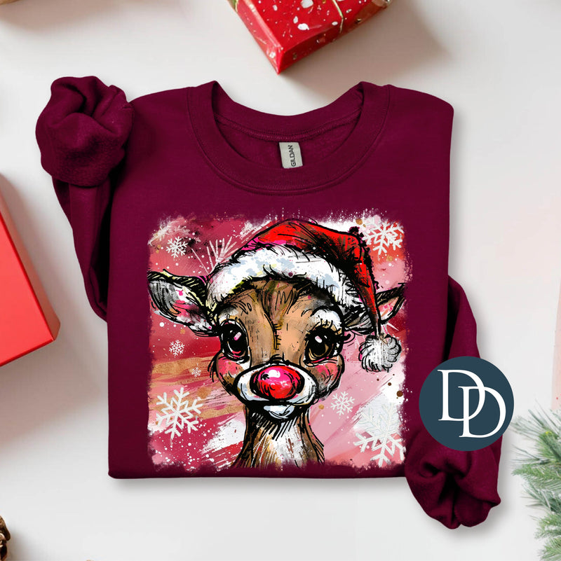 Painted Rudolph *DTF Transfer*
