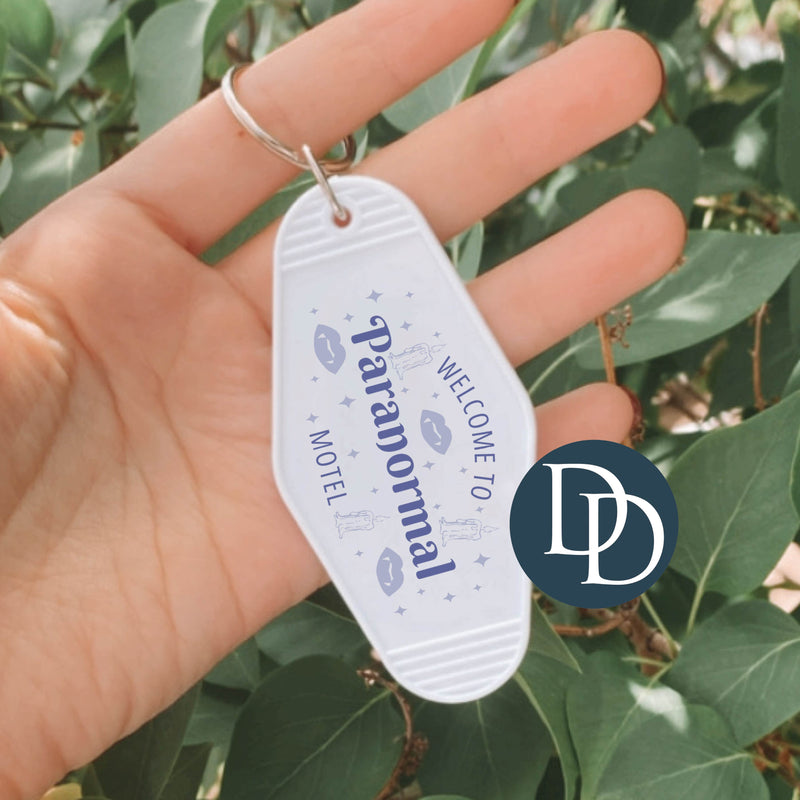 Paranormal Motel *Motel Keychain UV DTF Decal*