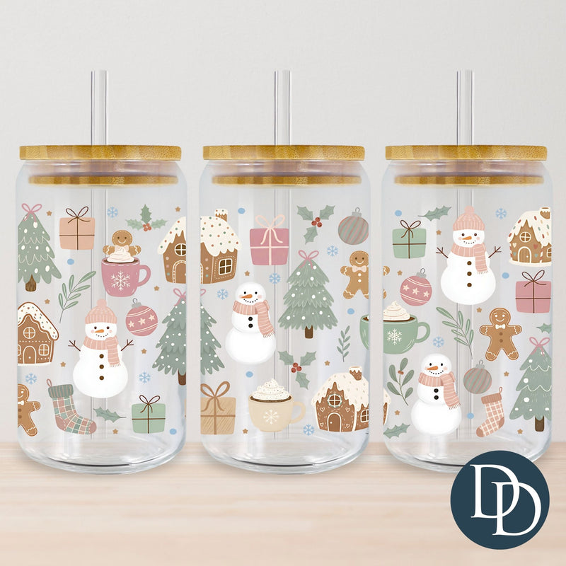 Pastel Cozy Christmas *UV DTF Cup Wrap*