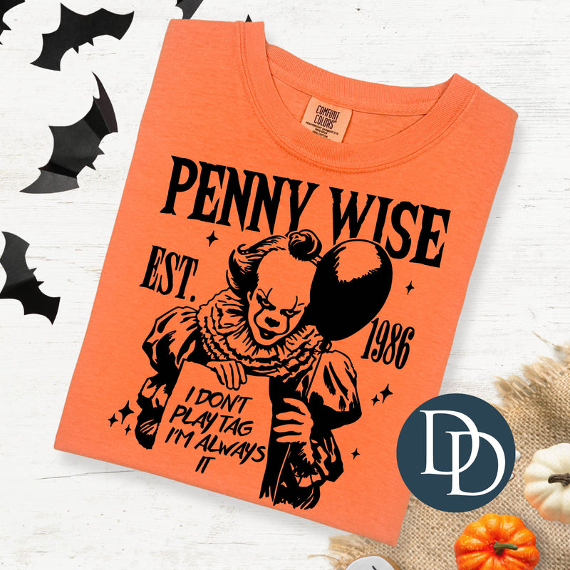 OVERSIZED Penny Clown Tag *DTF Transfer*