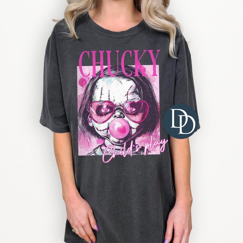 OVERSIZED Pink Horror Doll *DTF Transfer*