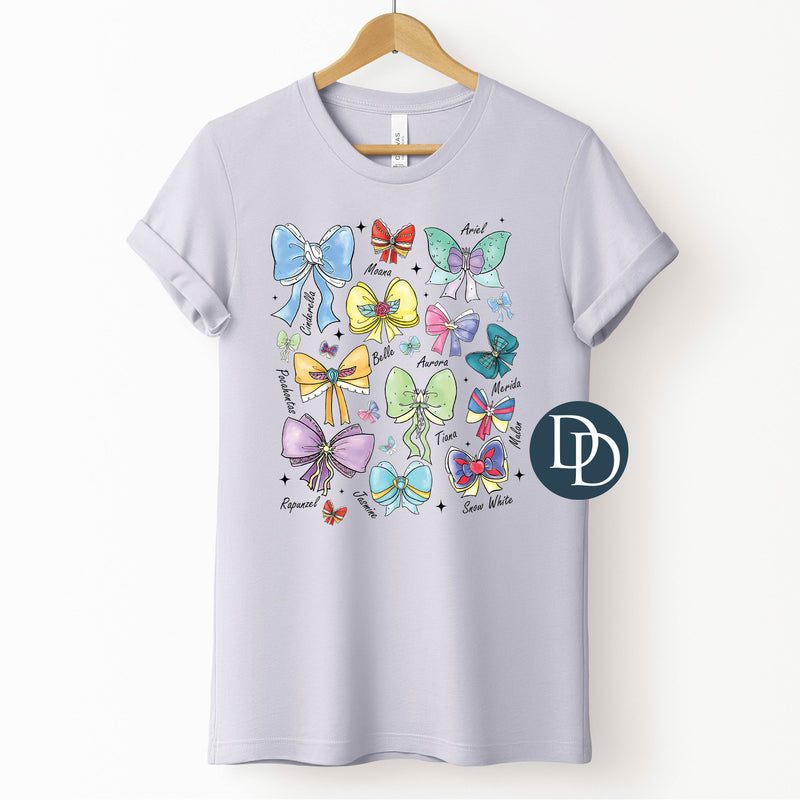 OVERSIZED Princess Watercolor Bows *DTF Transfer*