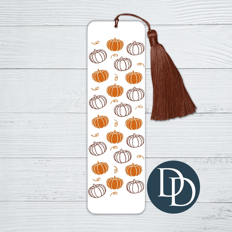 Pumpkin Knockouts And Swirls *UV DTF Bookmark Decal*