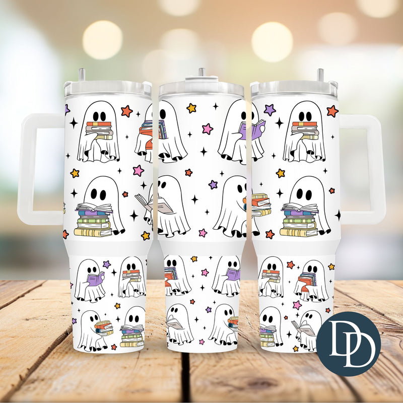 Reading Ghost Friends *UV DTF 40oz Tumbler Wrap*