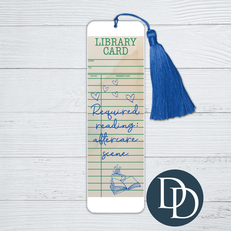 Required Reading Aftercare Scene *UV DTF Bookmark Decal*
