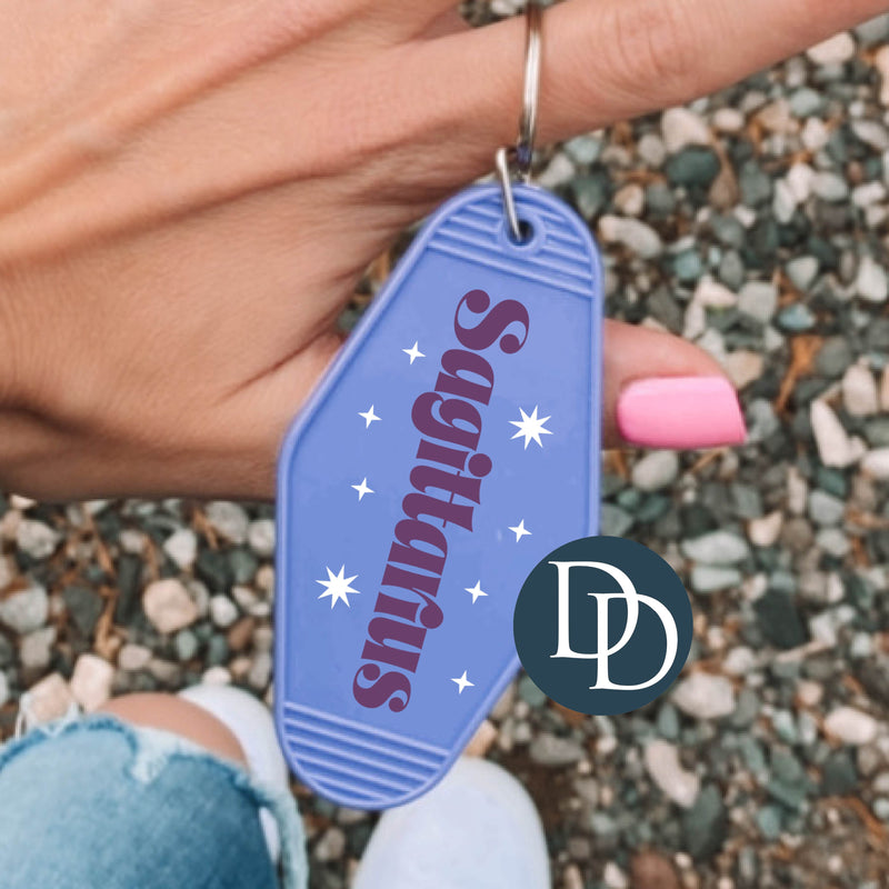 Sagittarius Stars *Motel Keychain UV DTF Decal*