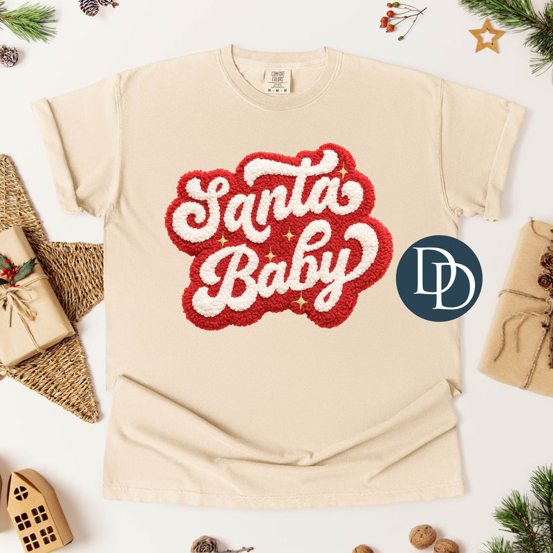 Santa Baby Faux Yarn *DTF Transfer*