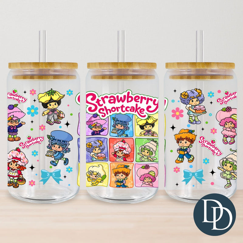 Shortcake and Friends Bows and Frames *UV DTF Cup Wrap*