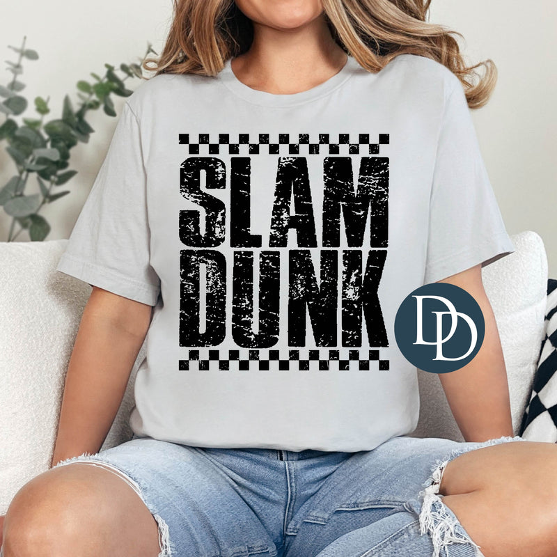 Slam Dunk Distressed Checkered *DTF Transfer*