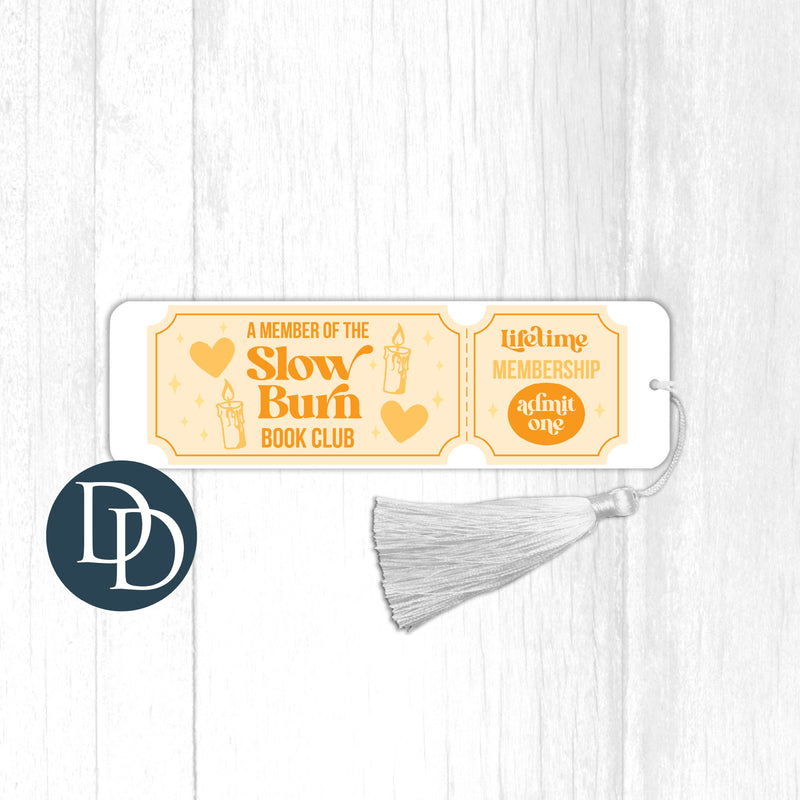 Slow Burn Book Club Lifetime Member *UV DTF Bookmark Decal*