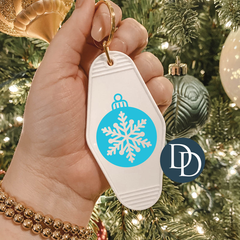 Snowflake Ornament *Motel Keychain UV DTF Decal*