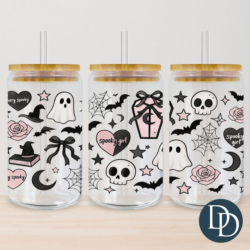 Soft Spooky Girl *UV DTF Cup Wrap*