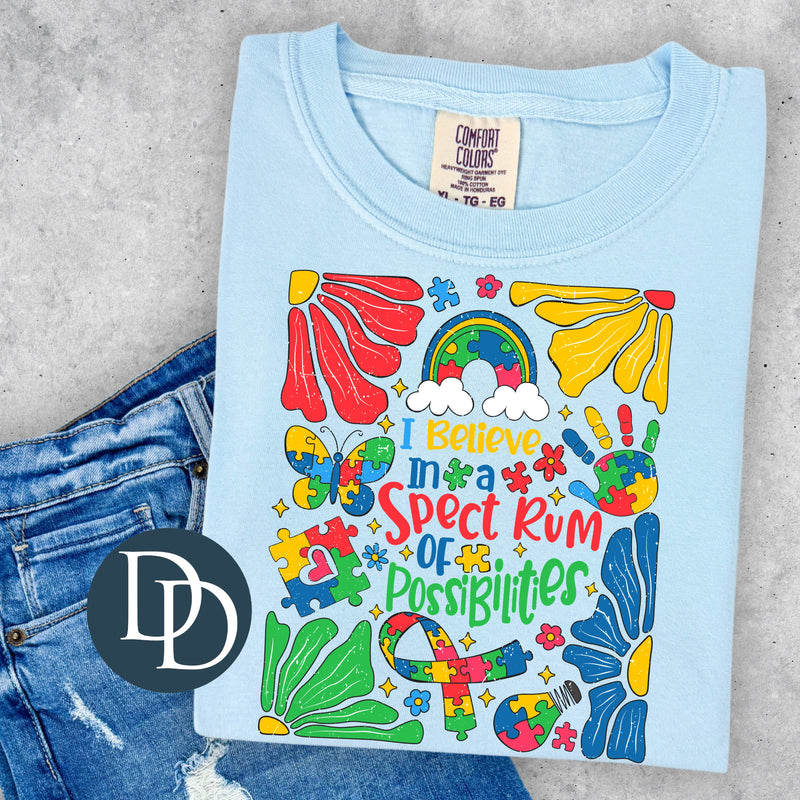 Spectrum of Possibilities Floral *DTF Transfer*