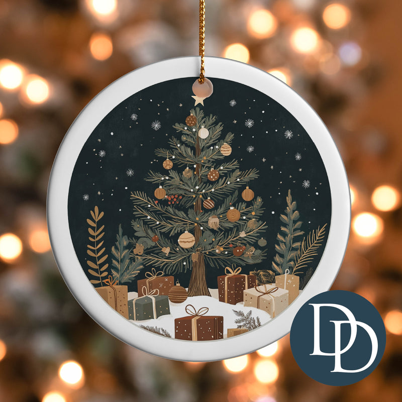 Starry Night Christmas Tree *UV DTF Ornament Decal*