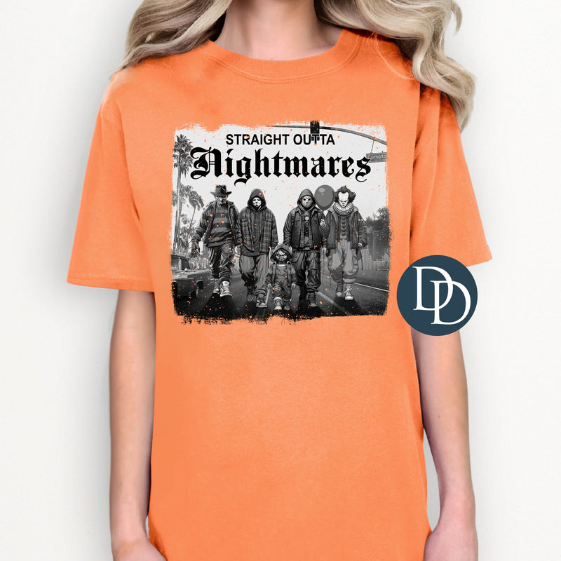 Straight Outta Nightmares Horror Friends *DTF Transfer*