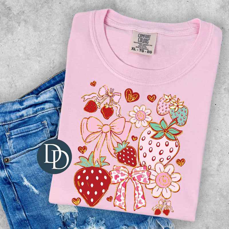 Strawberry Summer Bows *DTF Transfer*