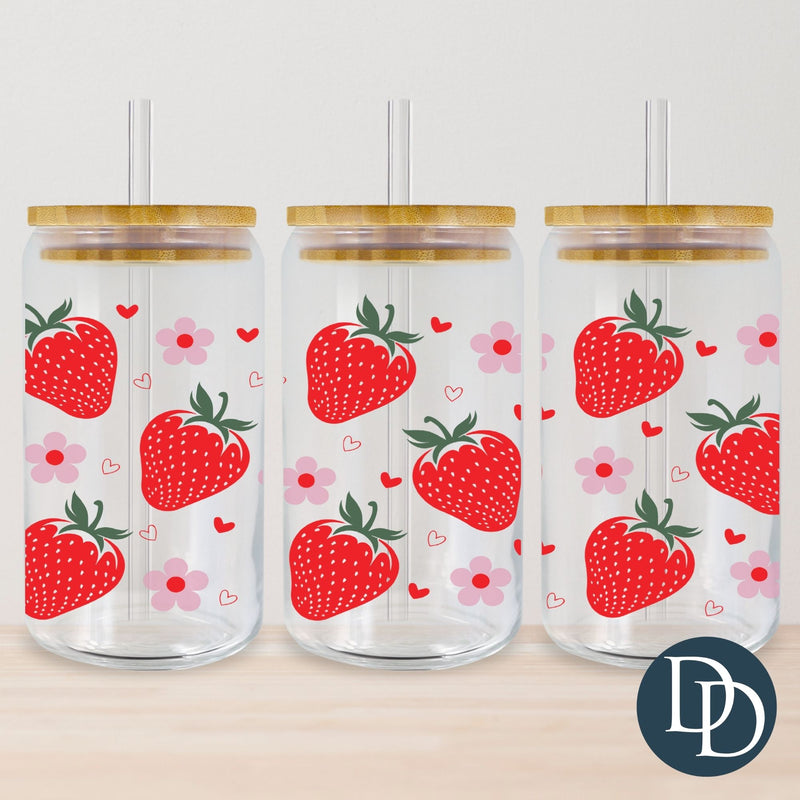 Strawberry Summer Fields *UV DTF Cup Wrap*