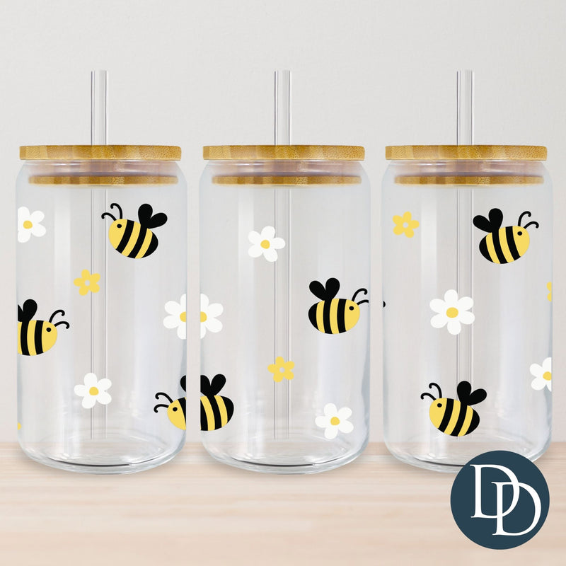 Summer Bee Florals *UV DTF Cup Wrap*
