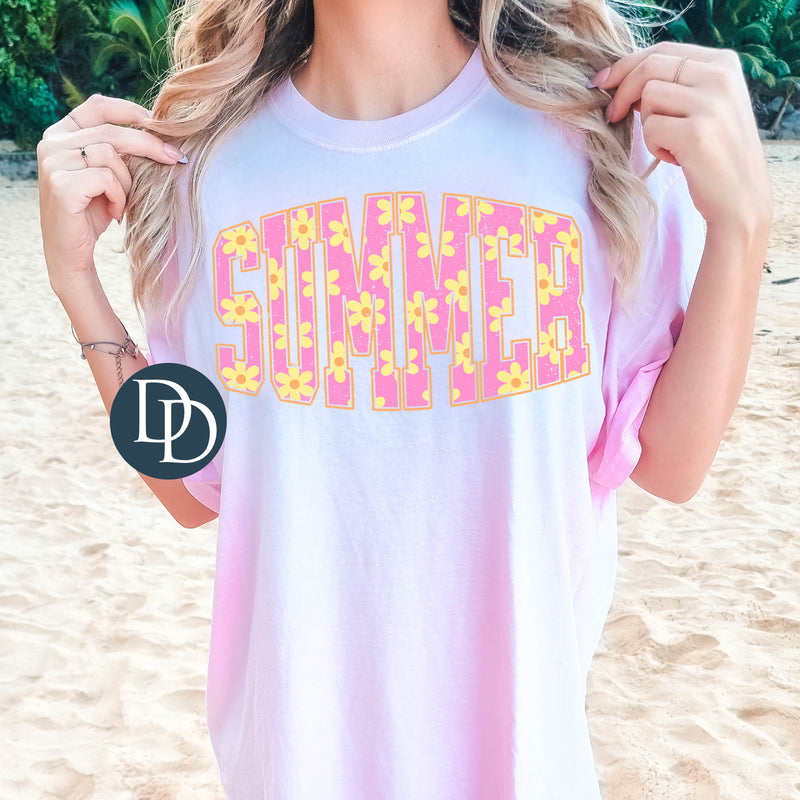 Summer Floral Pinks Pattern *DTF Transfer*