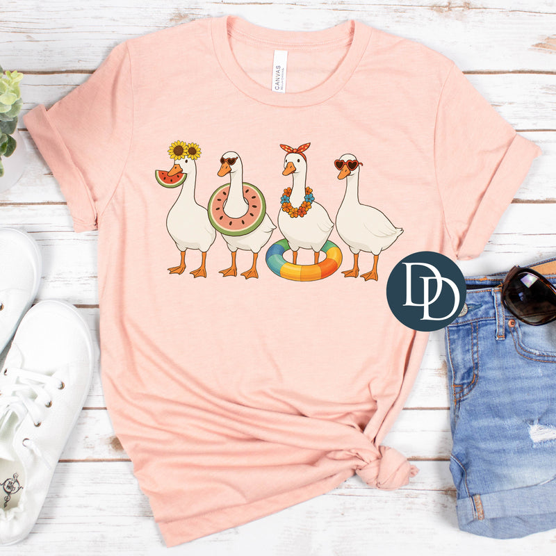 Summer Geese Friends *DTF Transfer*