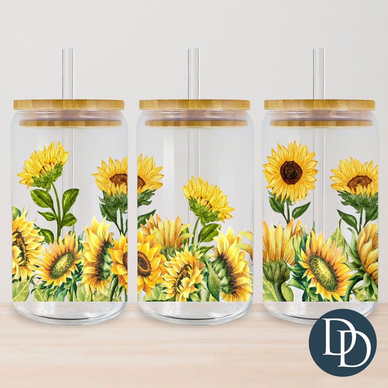Sunflower Field Painting *UV DTF Cup Wrap*