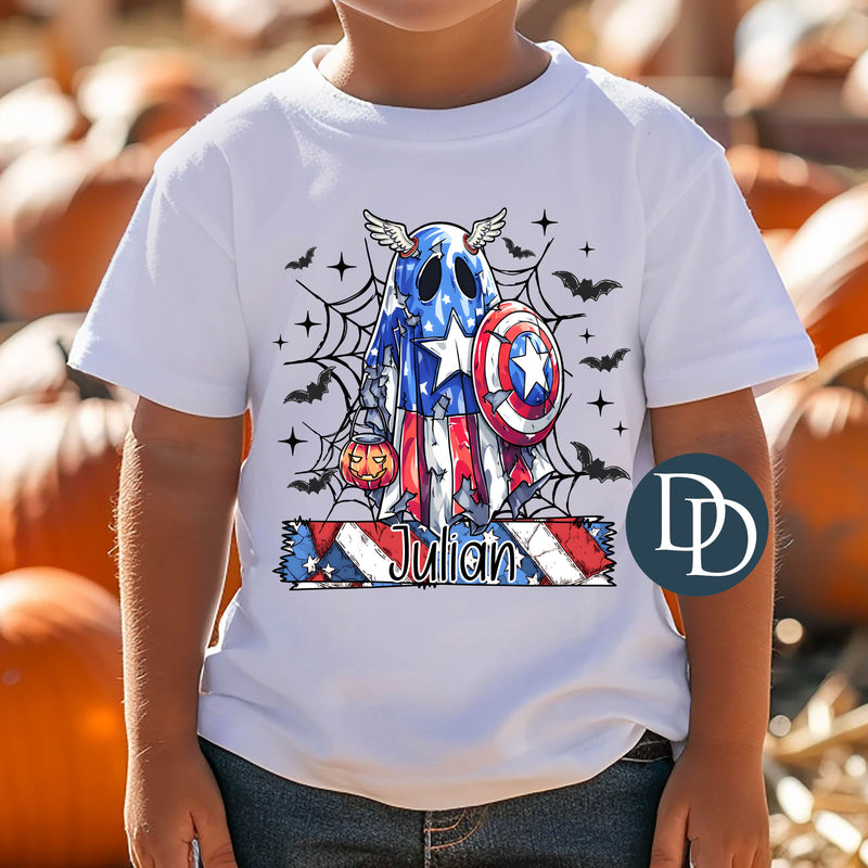 Super Spooky American Halloween Name *DTF Transfer*