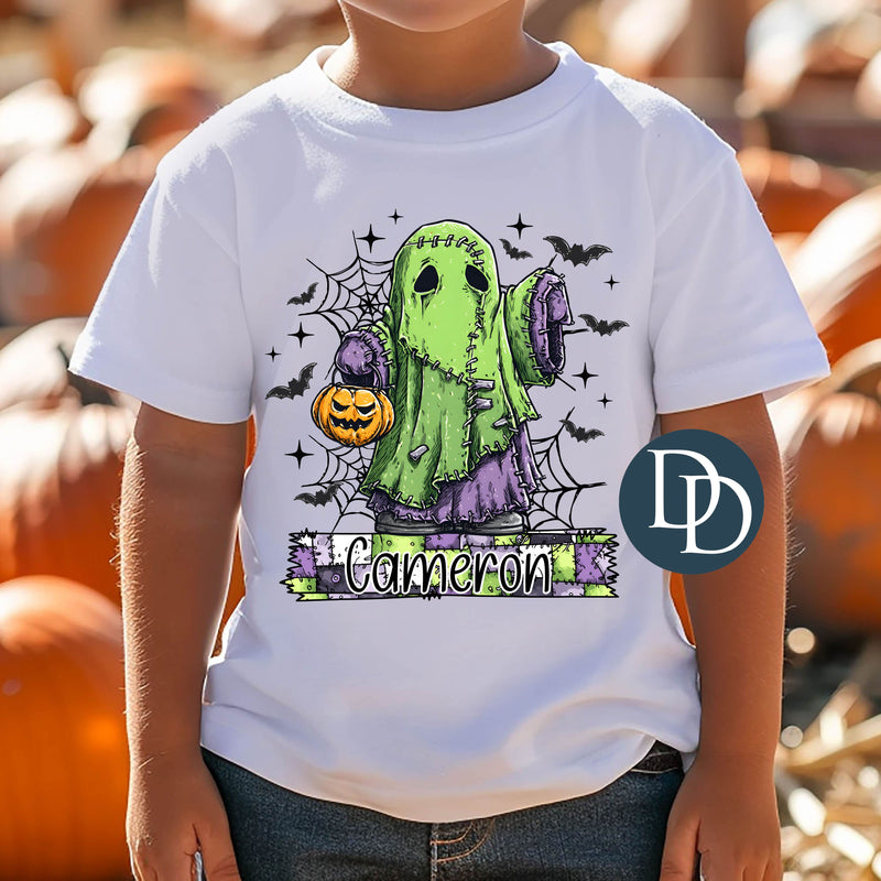 Super Spooky Green Guy Halloween Name *DTF Transfer*